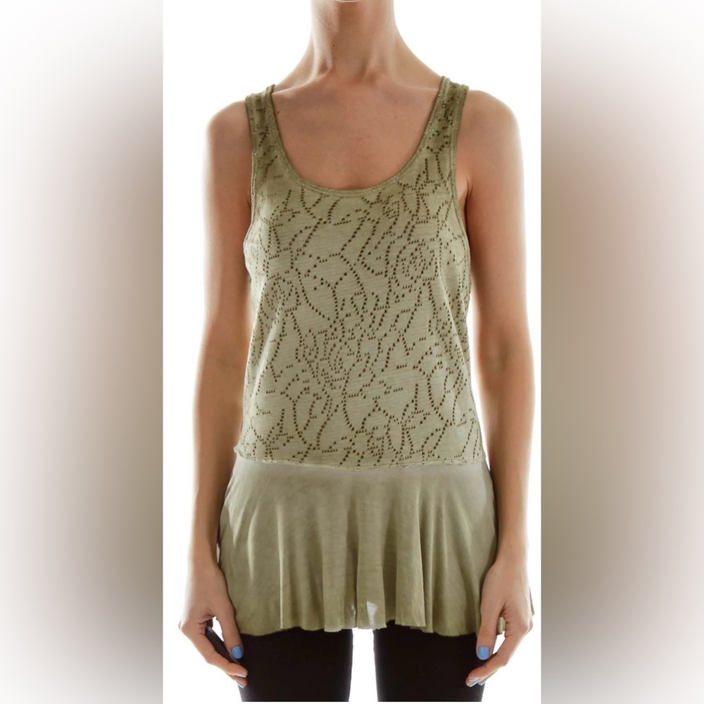 Free People army green tank, XS 🔵
